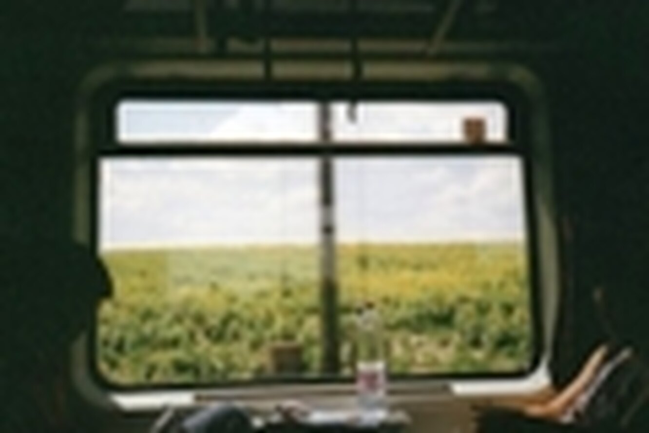фото из окна вагона поезда